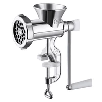 manual meat grinder hand operated beef noodle pasta mincer sausages maker gadgets aluminum grinding machine kitchen tools