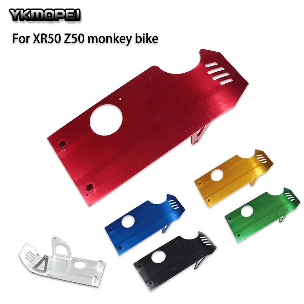 Aluminum Skid Plate Lower start motor Engine Case Protector for XR50 Z50 monkey bike Pit Dirt Bike