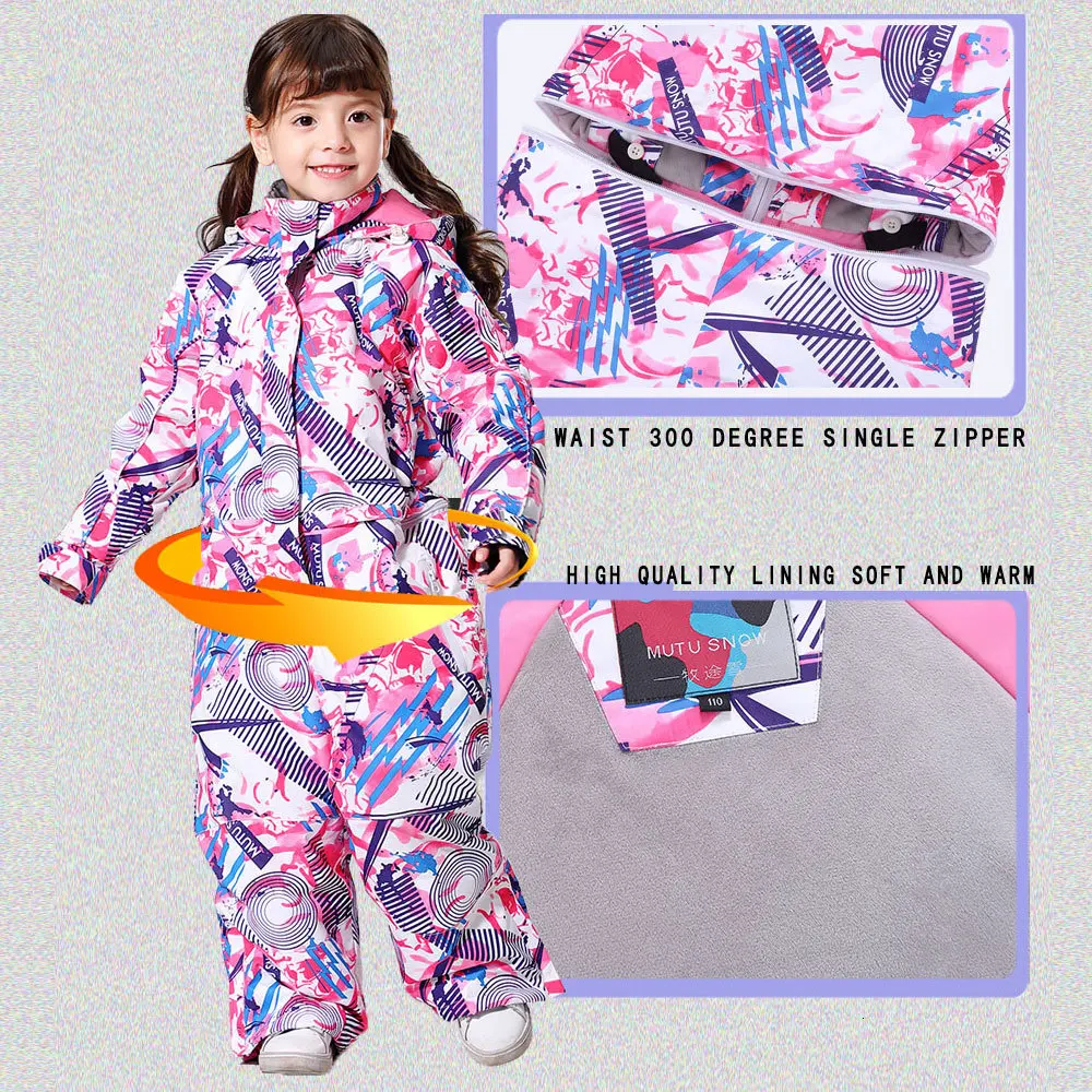 Новый Зимний лыжный костюм для мальчиков зимнее пальто 30 градусов дождевик