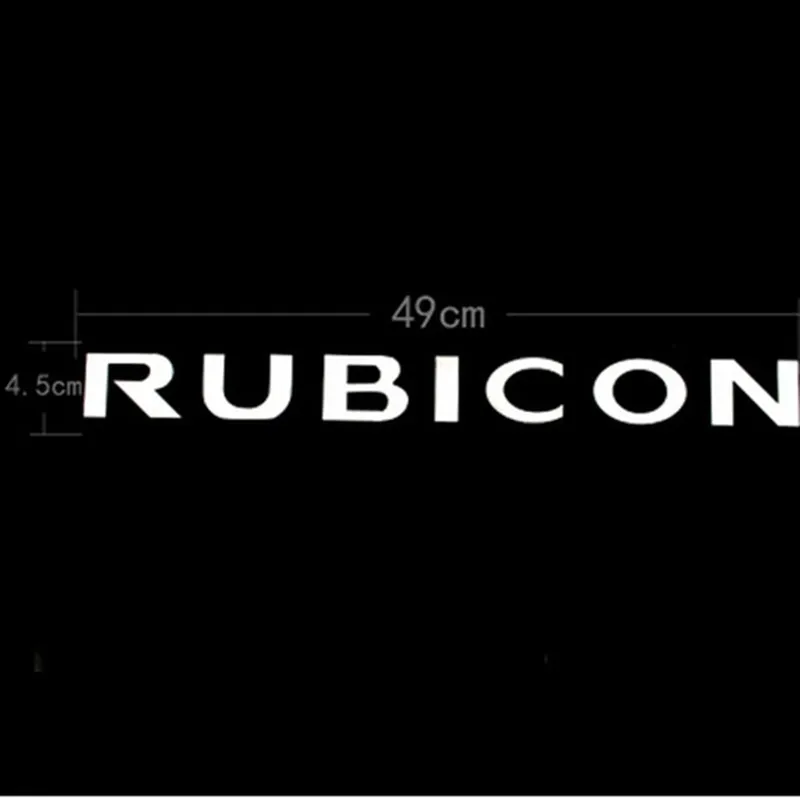2 шт. Спортивная капот двигателя крыло сторона "Rubicon" персонаж виниловая наклейка, стикер для Jeep Wrangler Unlimited TJ JK