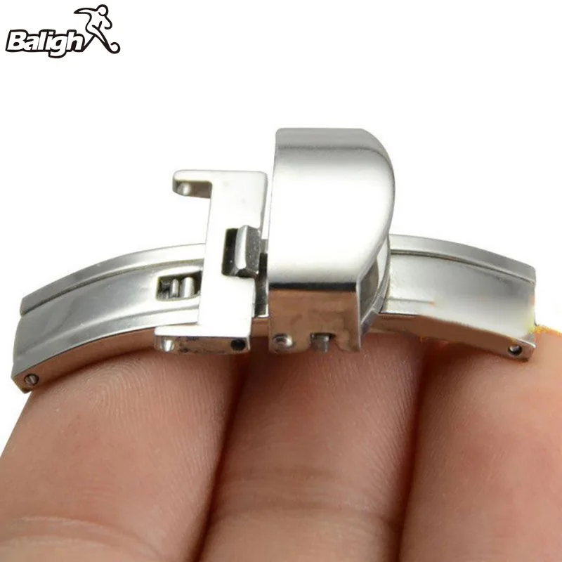 

Застежка-бабочка из нержавеющей стали для наручных часов, 12/14/16/18/20 мм