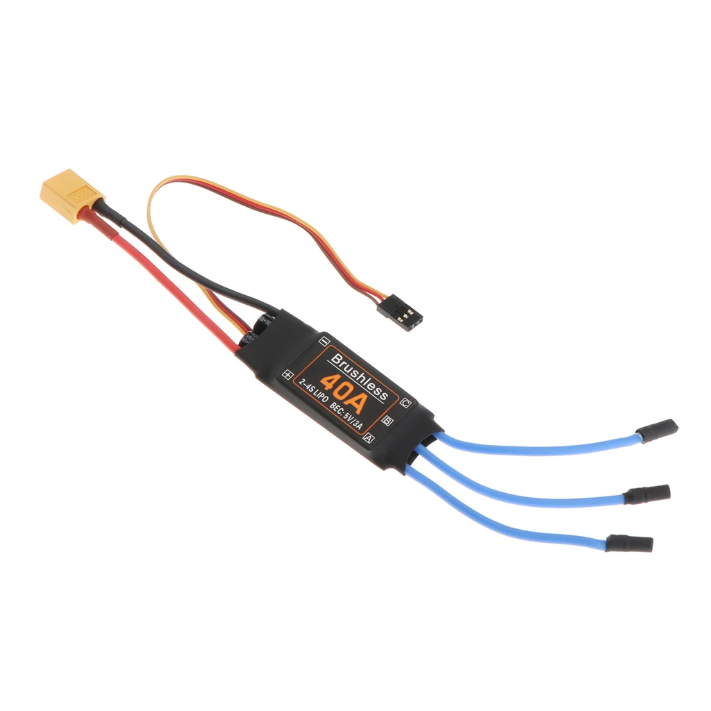 40A бесщеточный мотор ESC XT60 прочный RC Самолеты игрушки аксессуары | Игрушки и хобби