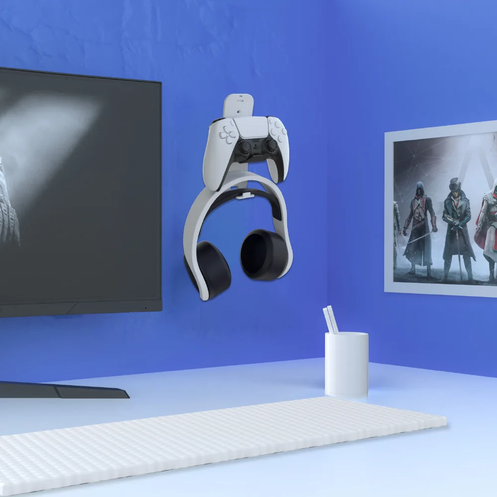 Для PS5 контроллер подвески держатель для хранения наушников Универсальный