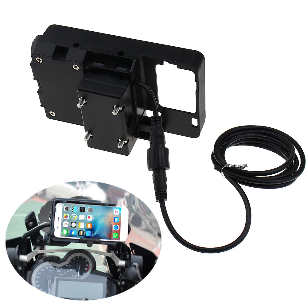 

For BMW R1200GS R1200 GS Handheld Gps Navigator Usb Charger Motorcycle Phone Navigation Holder Africa Twin CRF1000L ADV 800GS