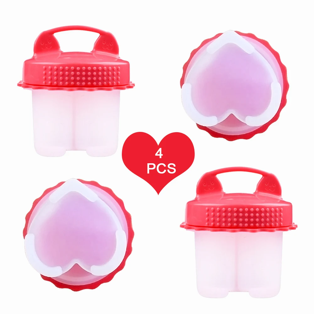 В форме сердца Портативный силикагель яичный котел яйцо Пароварка