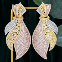 soramoore dubai style luxury gorgeous pendant earrings for women bridal earring aretes de mujer modernos noble gift moda 2021