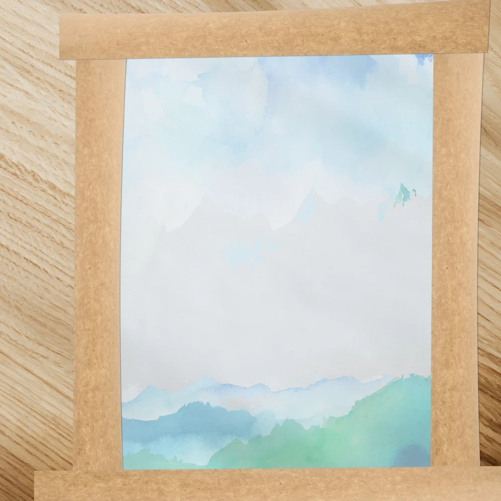 

1Pc Water Activated Packing Tape Kraft Paper Sealing Tape Writable Tape