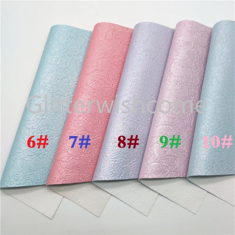 Glitterwishcome 21X29 см A4 размер винил для бантов кружево тиснение искусственная ткань, синтетическая искусственная кожа листы для бантов, GM608A