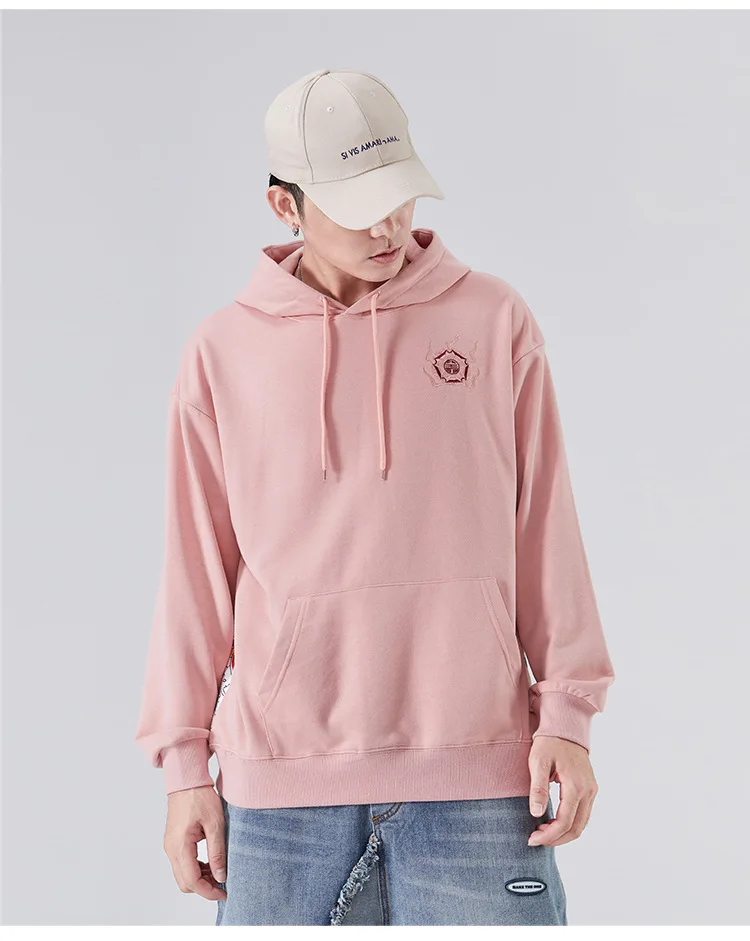 

Chinese wind lion print Hoodie loose fashion brand Street T-shirt hip hop overcoat men's and women's sweater