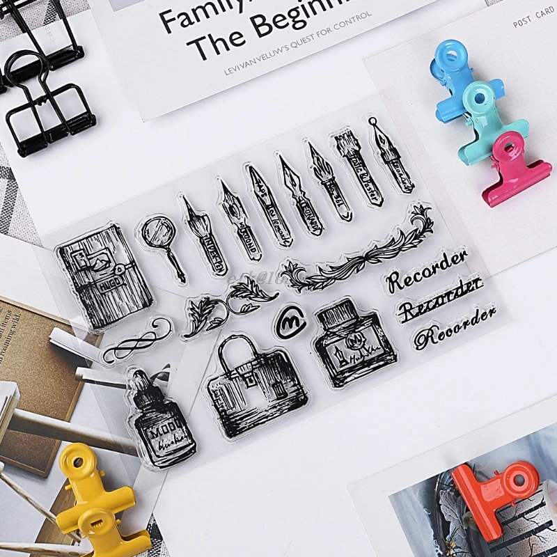 1 шт. прозрачный силиконовый фотоальбом для скрапбукинга сделай сам|Наборы счета|