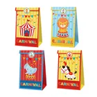 Карнавальные цирковые коробочки с животными, Подарочная коробка, бумажные пакеты, украшение для дня рождения, товары для праздника, коробка для конфет