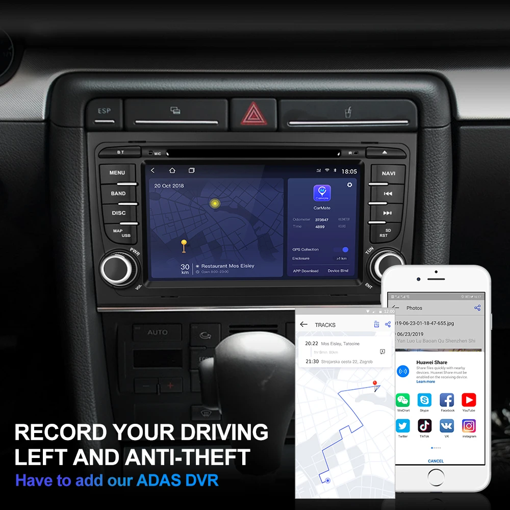 Isudar H53 автомобильный мультимедийный плеер 2 Din Авто Радио Android для Audi/A4/S4 2002-2008 gps DVD 8