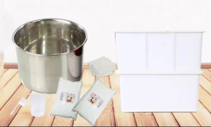 M&aacute;quina autom&aacute;tica para hacer Tofu en el hogar, m&aacute;quina para hacer Tofu, de acero inoxidable, para el cerebro, flor de Tofu, vino dulce y Yogurt-2