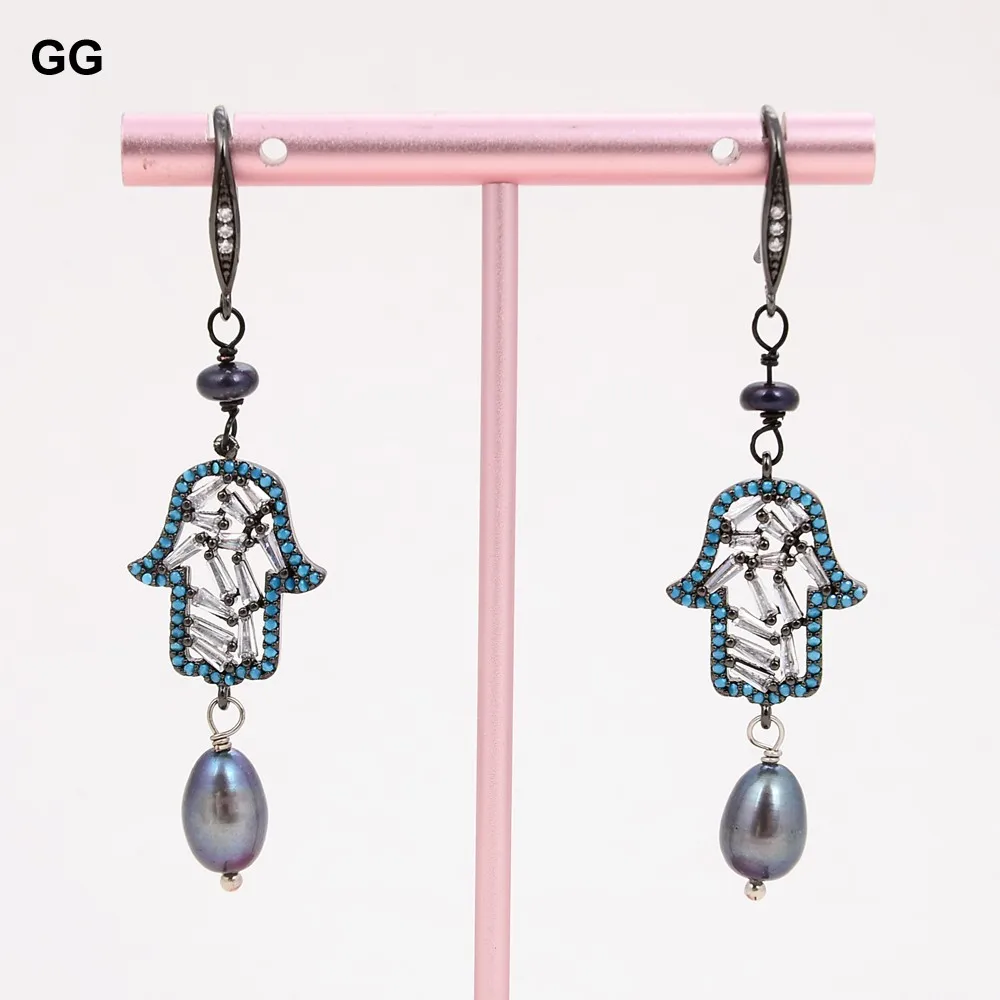 Серьги Крючки с кристаллами и жемчугом|Серьги-подвески| |