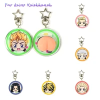 hot anime keychain cute tokyo revengers figures backpack pendants accessories cartoon manjiro ken takemichi key chains fans gift