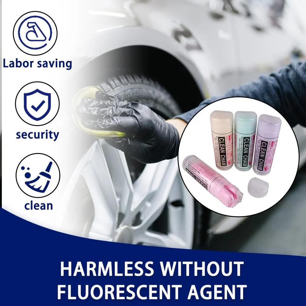 

Random Color 1 PC Natural Cloth Towel Chamois Car Cleaning Washing Suede Absorbent 43*33cm soft