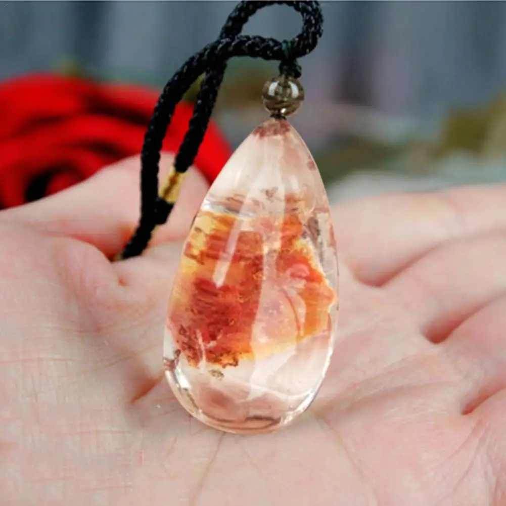 1 шт. натуральное полированное ремесло красный призрак кристалл исцеляющая