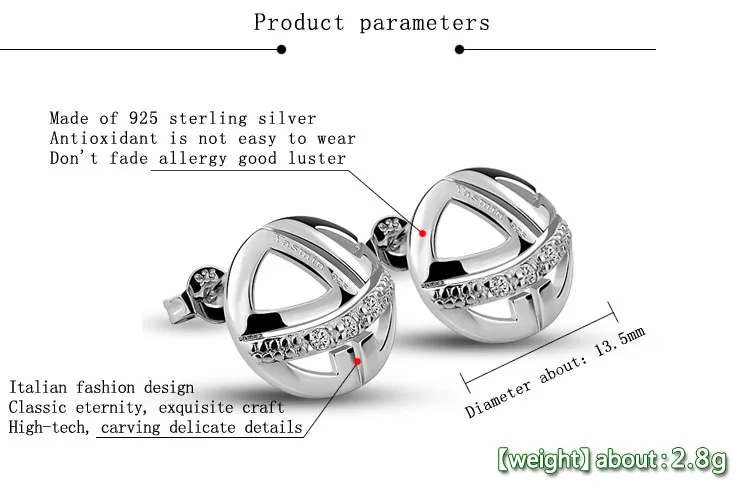 Новые модные женские Серьги Геометрические круглые серьги гвоздики