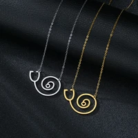 new fashion gothic gold stainless steel mens and womens couple necklace simple jewelry birthday valentines day birthday g
