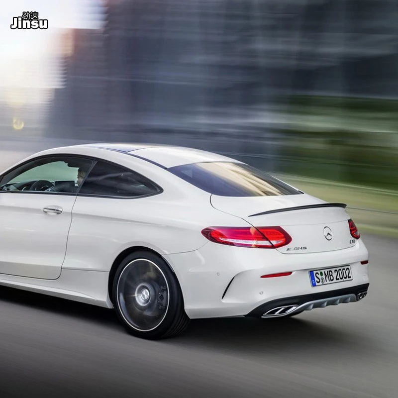 C205 c63 Стиль углеродного волокна багажник задний спойлер для Benz C class c200 c220 c250 coupe 2