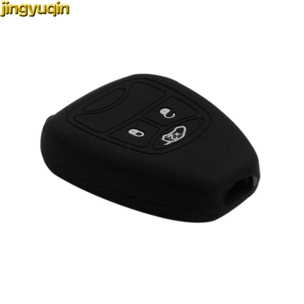 Jingyuqin 20p силиконовый чехол для ключей Dodge JCUV Dart Journey Jeep Wrangler Grand Cherokee Compass долгота