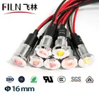 Filn FL1M-16FW-C 16 мм 12В led dash светодиодный индикатор автомобиля аппликатор символ сигнальный индикатор пилот Dash Light
