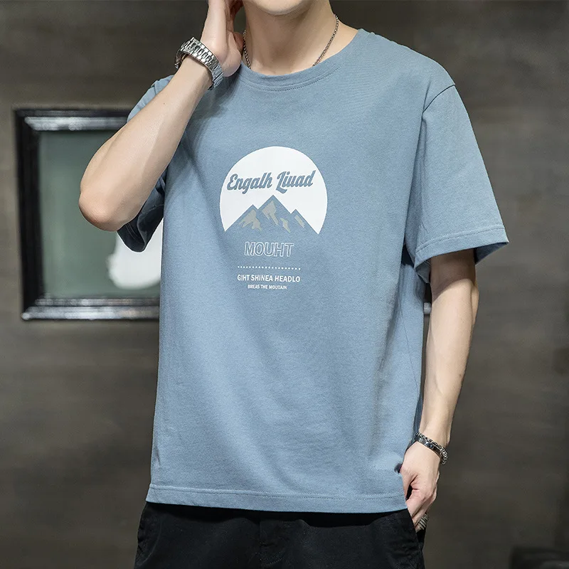 

T-shirts custom short sleeve T-shirt male the new 2021 pure