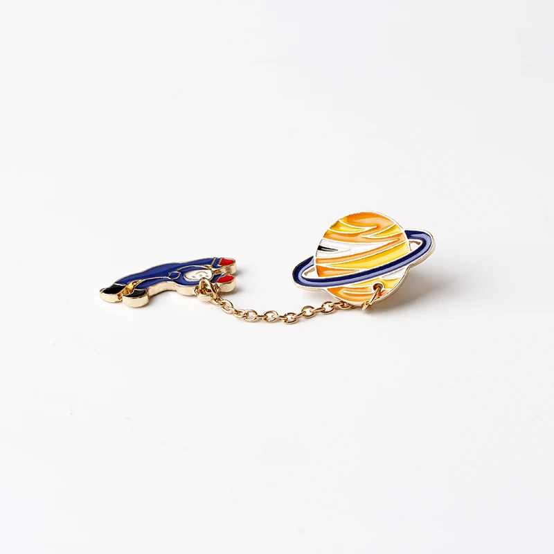 Я хочу перейти к Луне! Унисекс ювелирные изделия галактика Сатурн планета