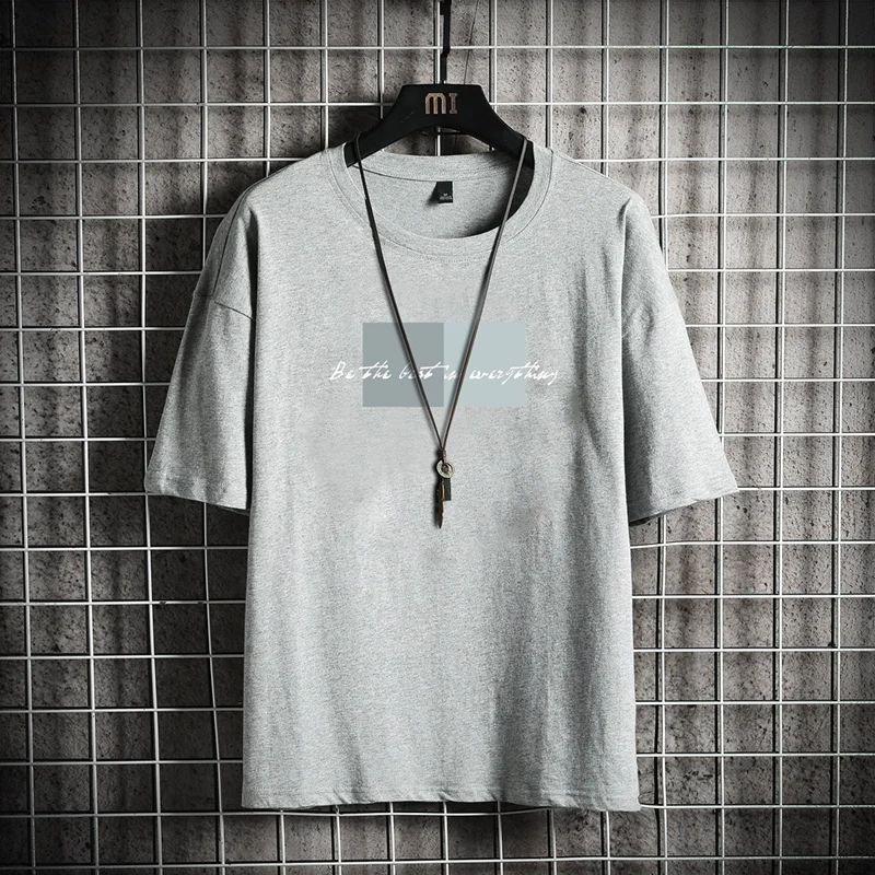 SingleRoad Футболка мужская 2020 летняя оранжевая панк оверсайз хип хоп Топ Японская