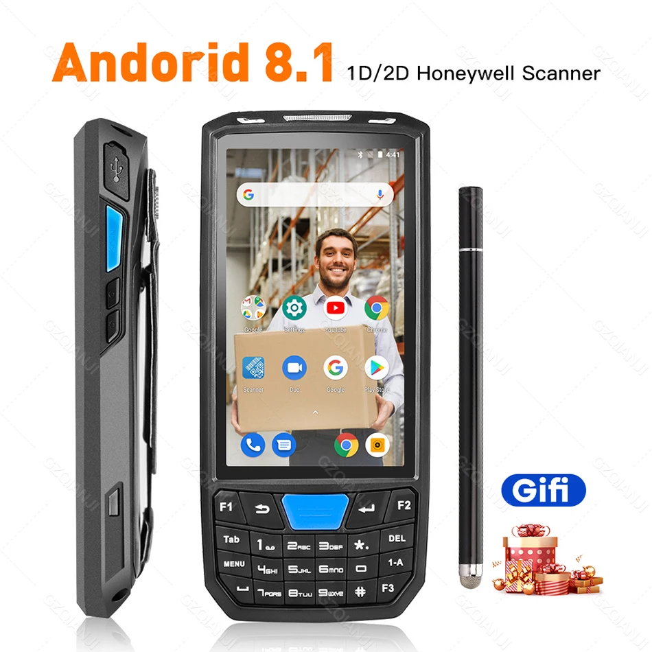 PDA Android портативный терминал Honeywell сканер штрих кода 1d лазерный 2d QR коллектор