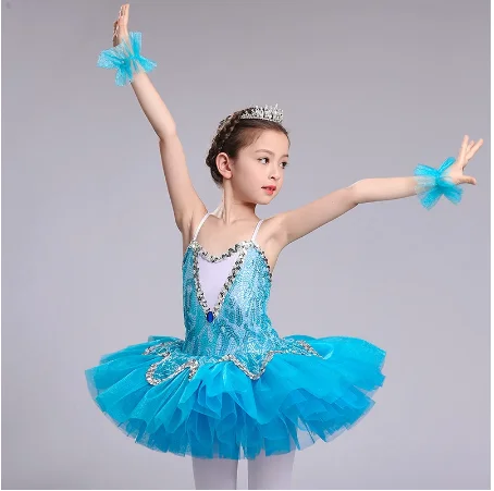 

Ballet skirt costumes little swan children sequined tutu skirt sling skirt girls children performance tutu skirt