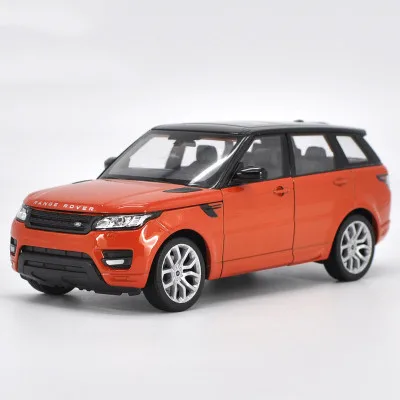 Range Rover-Orange Высокое качество подарок 1:24 Defender внедорожный сплав модель, моделирование литья под давлением дверь оттяните назад Коллекция Модель - Цвет: Range Rover-Orange