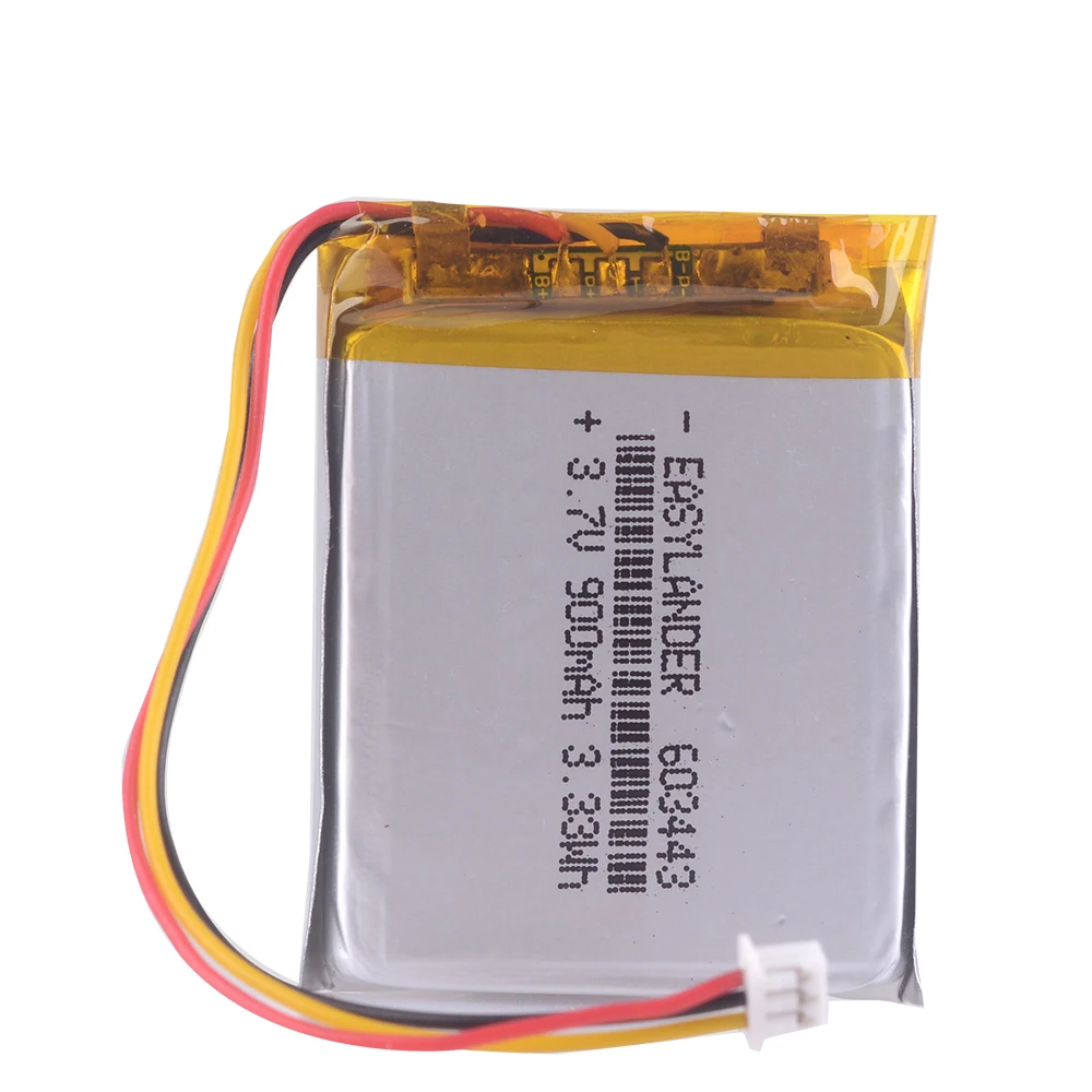 Литий-полимерная литий-ионная аккумуляторная батарея 603443 3 7 в 900 мАч для Mp3 MP4 MP5 GPS