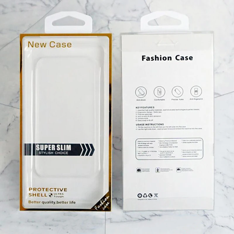 Радужная Золотая прозрачная пластиковая ПВХ розничная упаковка коробка с