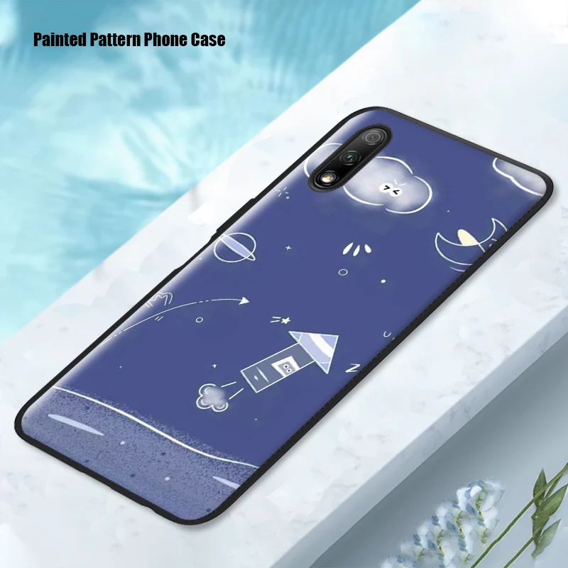 Cartoon Printed Soft Tup Case for Huawei Honor 8 Pro 9 10 20 Lite 30 Painted Back Phone Cover On 10i 20i 20S 30S House |