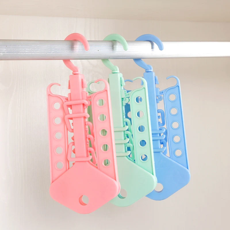 Вешалка для одежды многофункциональная с 11 отверстиями двойным крючком