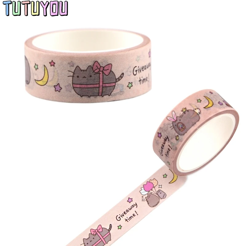 

PC507 Wholesale 20pcs/lot Cat Cute Cartoon Washi Tapes Scrapbooking DIY Decorative Creative Kawaii Masking Tapes