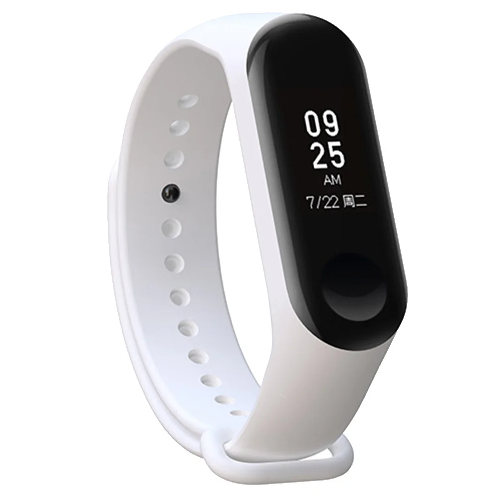 Ремешок сменный спортивный для Xiaomi MI Band 3 4 мягкий силиконовый браслет |