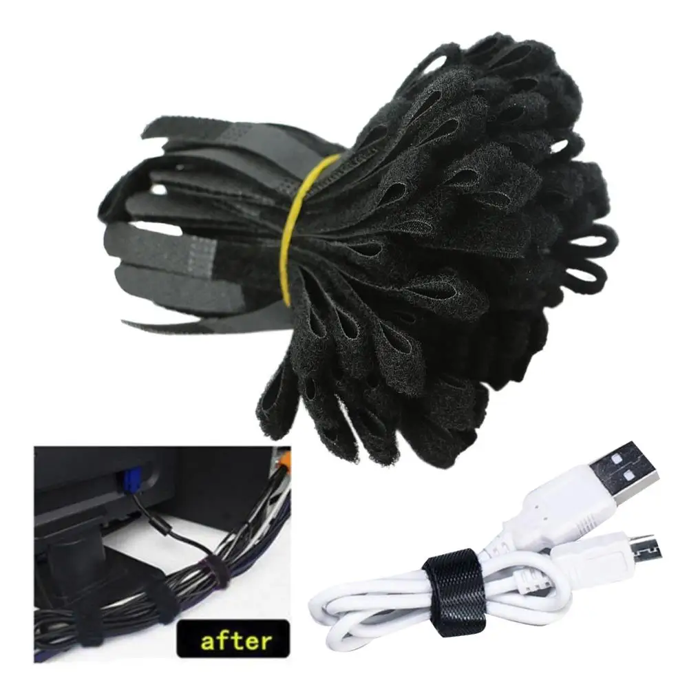 Нейлоновые кабельные петли отверстия для отверстий случайный цвет 100 шт.