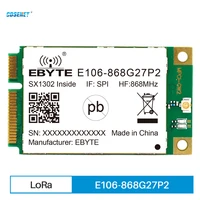 lora gateway rf module sx1302 868mhz 27dbm pci e spi interface low power consumption cdsenet industrial grade e106 868g27p2