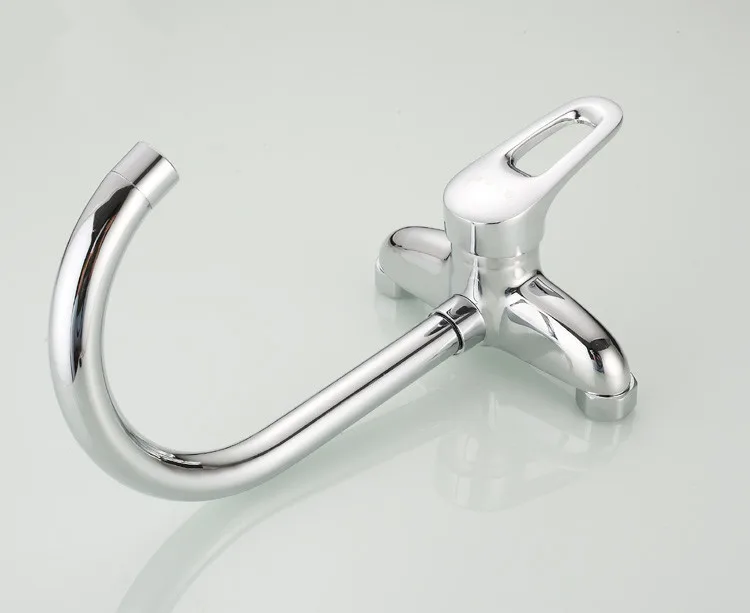 Модный кухонный кран горячей и холодной воды полированный хромированный