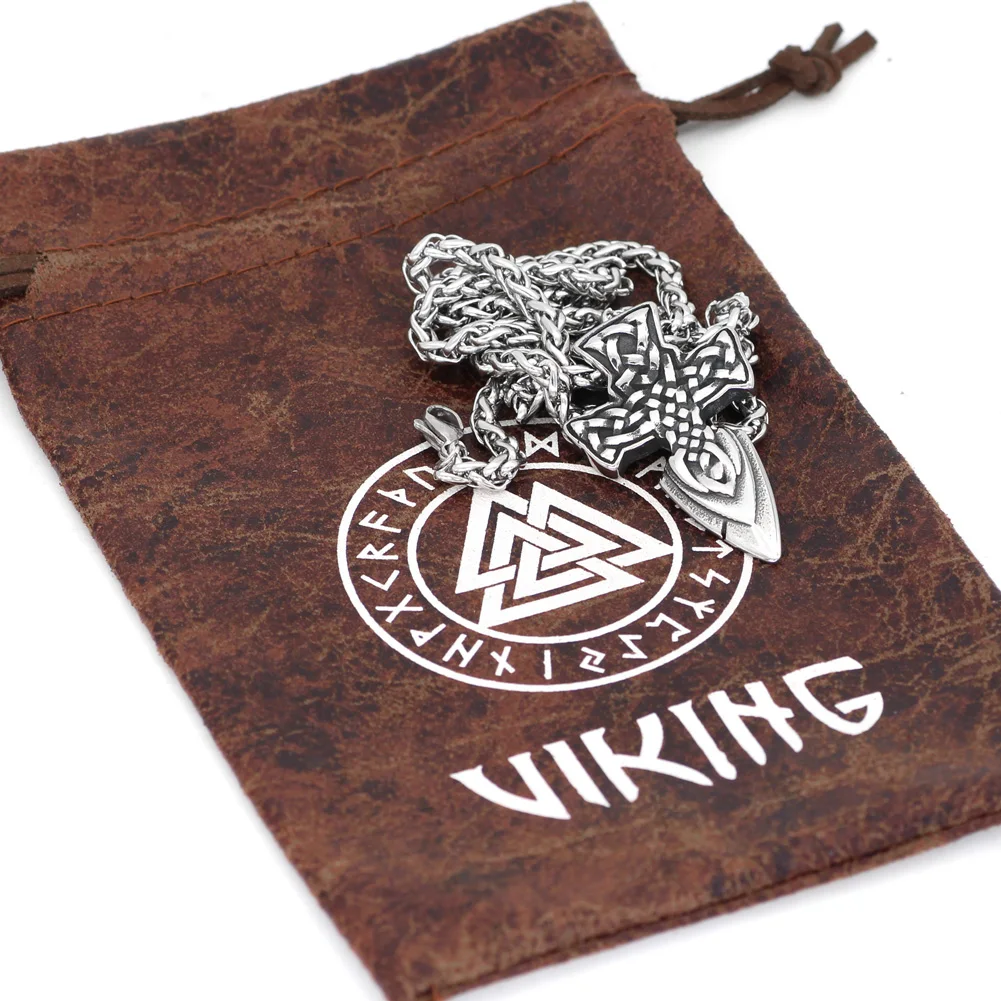 Скандинавский Викинг меч фрира амулет ожерелье из нержавеющей стали с