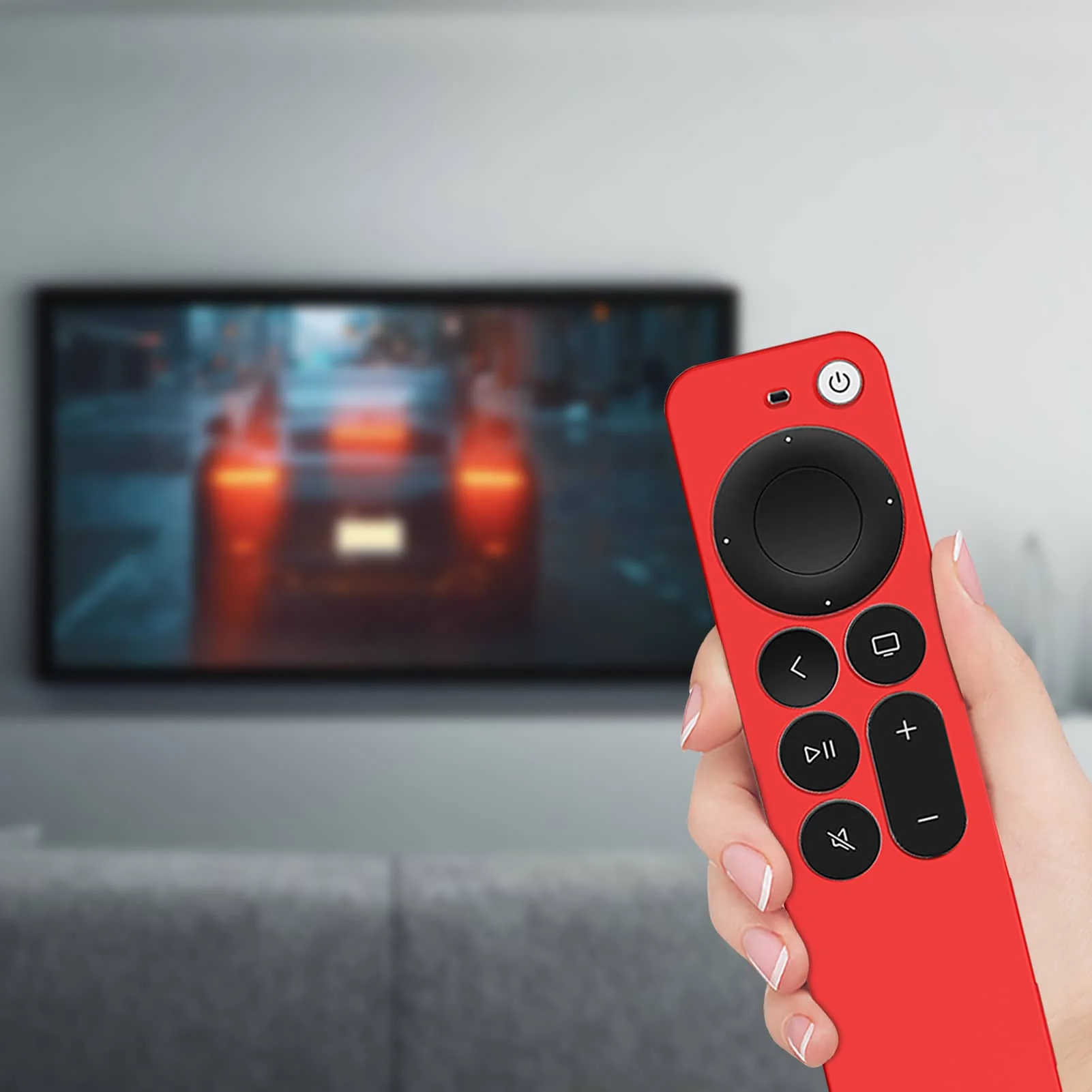 2021 защитный чехол для Apple TV 4K 2-го поколения Siri ударопрочный Противоскользящий