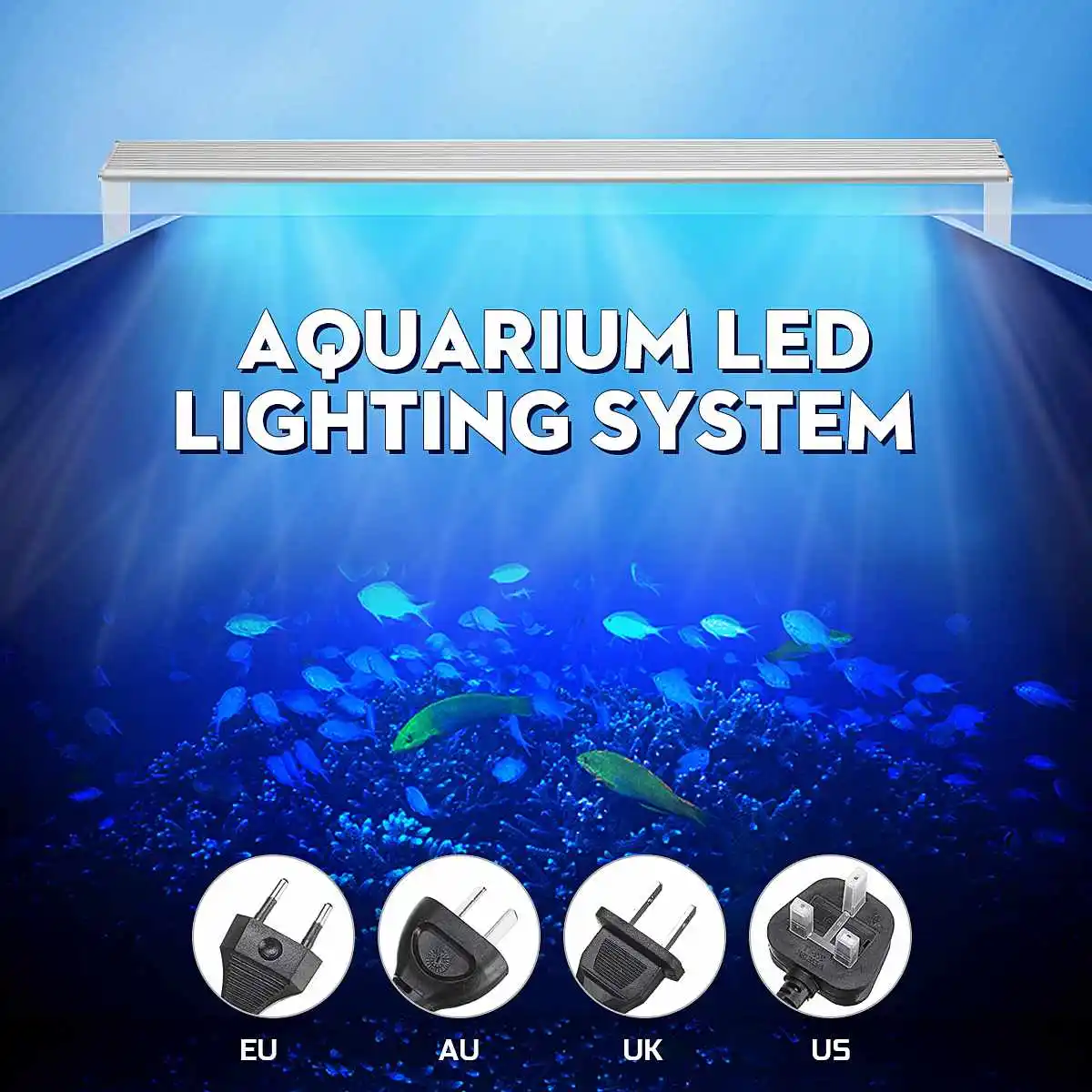 

55W 90cm Aquarium Led Light Full Spectrum Bright Dimmable Plant Fish Tank Light for Fish Tank Coral Reef Decor Lighting