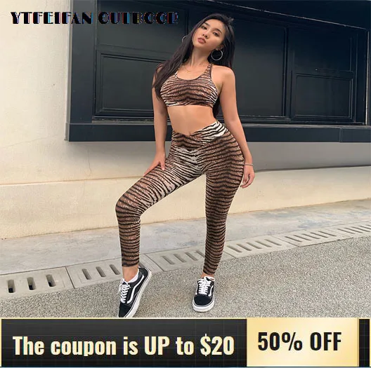 

Yoga Suit Workout Clothes for Women Sport Set Tracksuit Bodysuit Sleeveless Vest High Waist Comfortable 2 Piece Set Gym Clothing