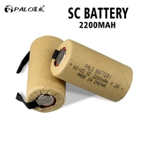 palo 1 2v sc rechargeable battery 2200mah ni cd c cell sub c battery for screwdriver electric drill power tools battery