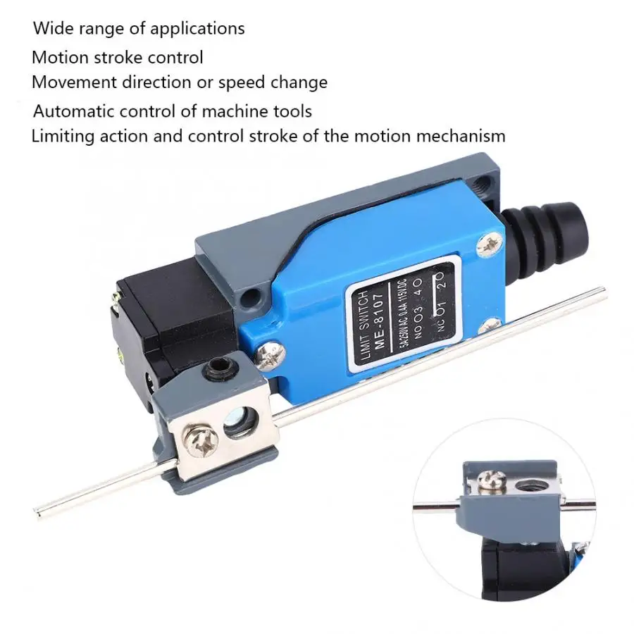 Концевой выключатель ME-8108 Регулируемый роликовый рычаг мини концевой 250 В