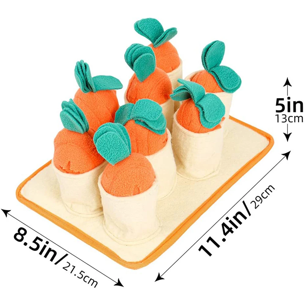 

Multifunctional Pet Dog Educational Training Toy Sniffing Feeding Blanket Pressure Release Toy Carrot Feeding Mat Pet Supplies
