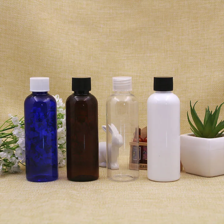 Бутылки для лосьона ПЭТ 100 мл жидкие разделяющие пластиковые колбы с пробкой
