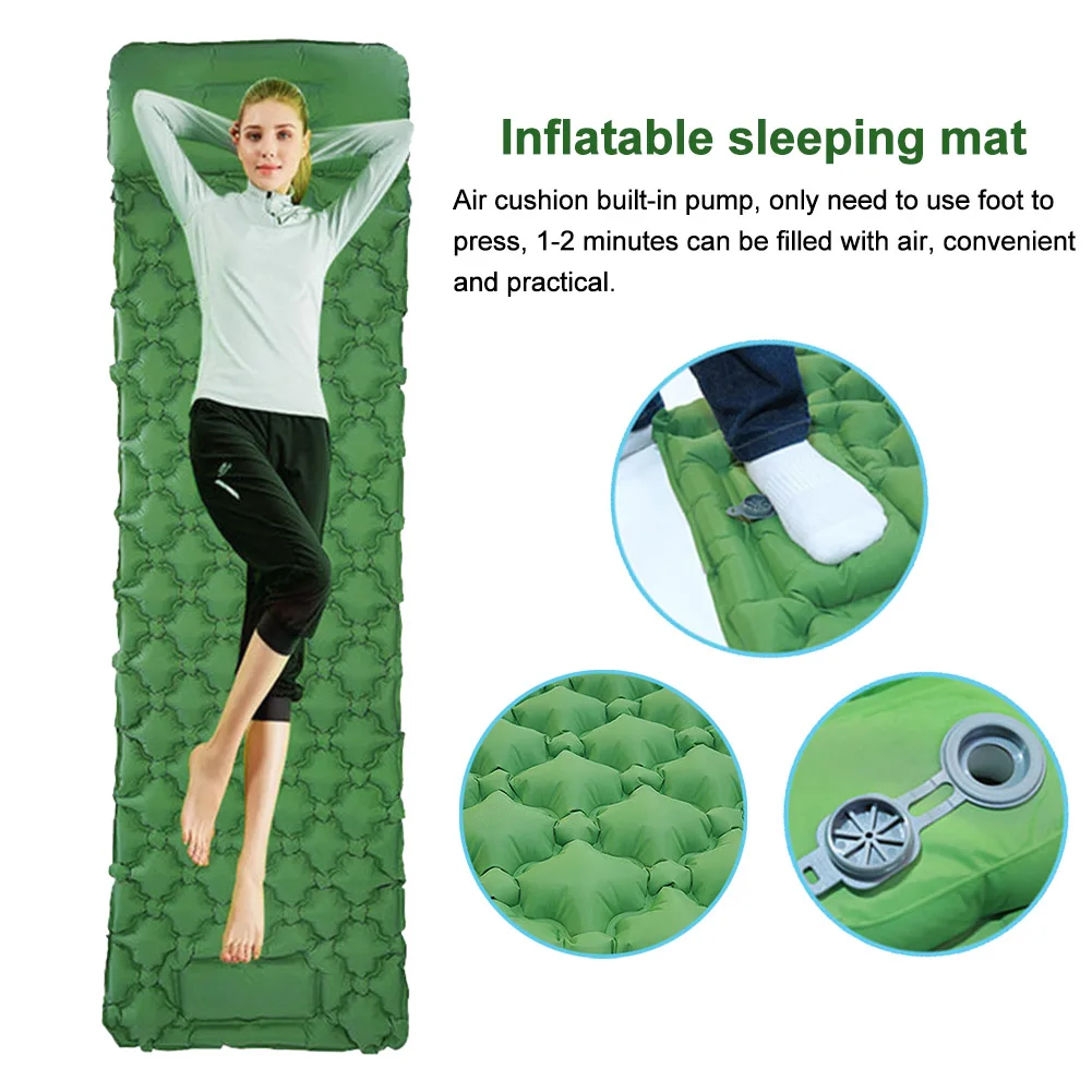 Путешествия с подушкой нейлоновая Водонепроницаемая складная кровать походный